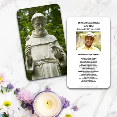 Show details for Saint Francis of Assisi Spanish Prayer Card