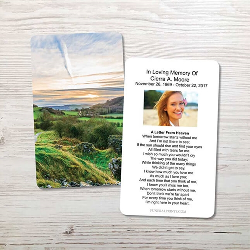 Picture of Irish Landscape Memorial Card