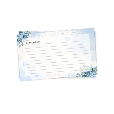 Show details for Blue Round Floral Memorial Package