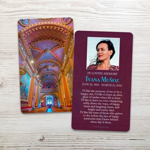 Show details for Temple English Memorial Card