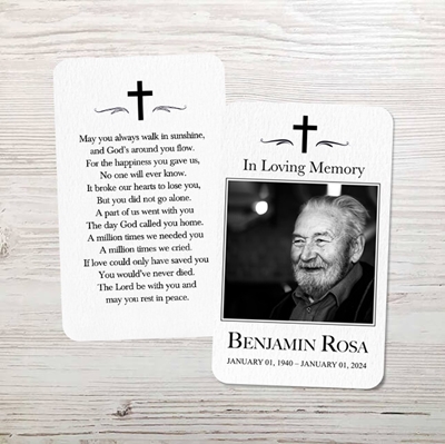 Show details for Cross Memorial Card