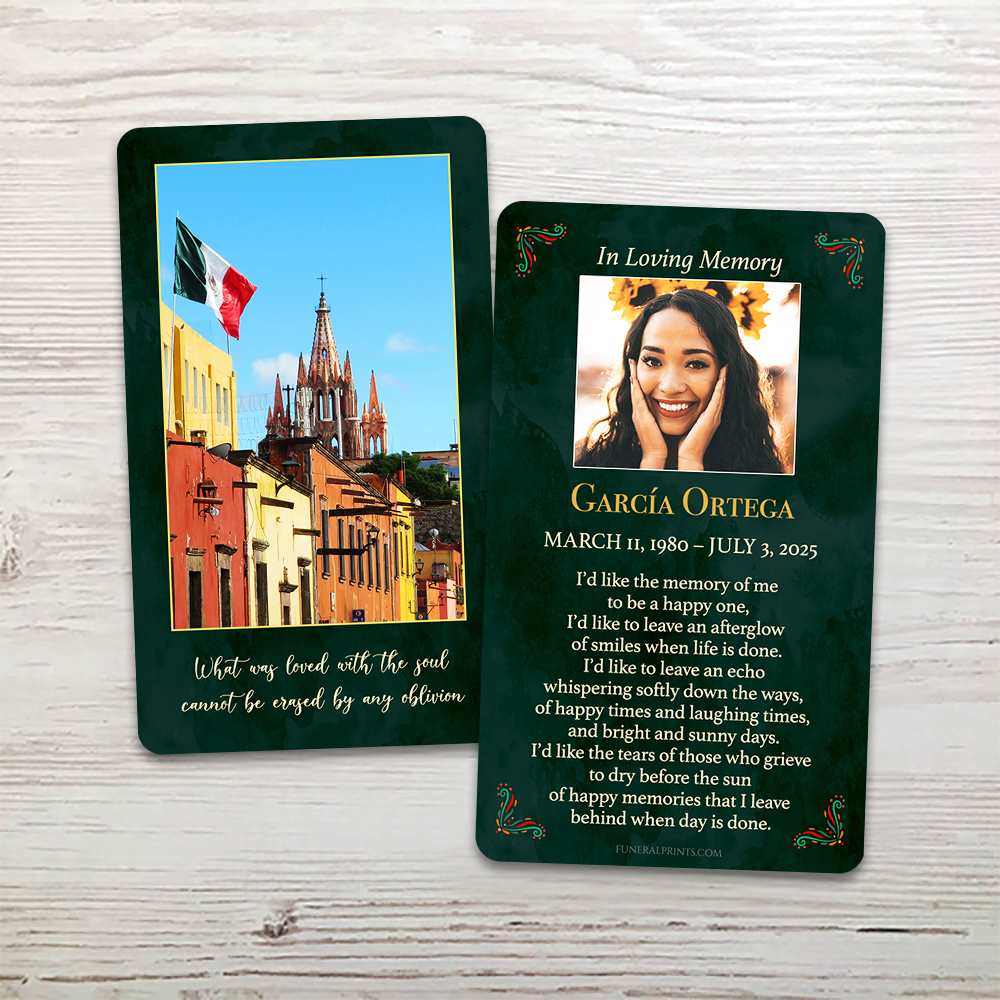 Show details for San Miguel de Allende English Memorial Card