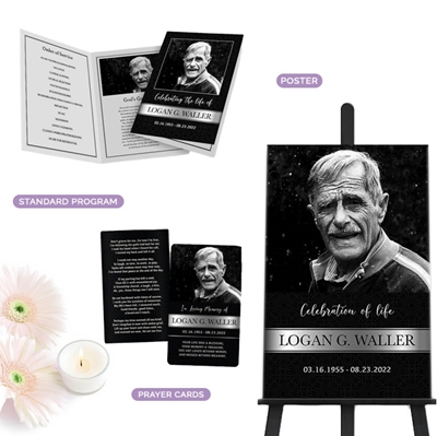 Show details for Black Silver Classic Memorial Package