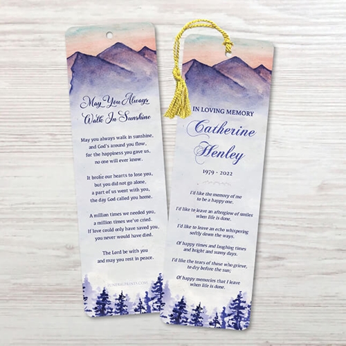 Show details for Blue Trees Bookmark