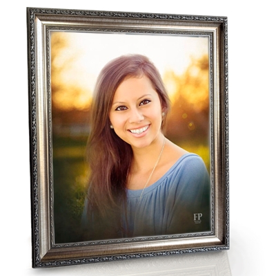 Show details for Framed Memorial Portrait - Sunny Meadow Lifescapes Background
