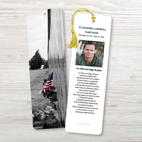 Show details for Vietnam Wall Spanish Bookmark