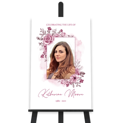 Picture of Pink Floral Poster