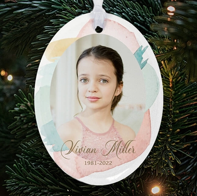 Show details for Pastel Oval Ornament