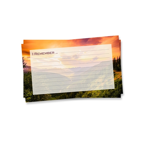 Show details for Hillside Sunset Remember Card Show details for Hillside Sunset Remember Card