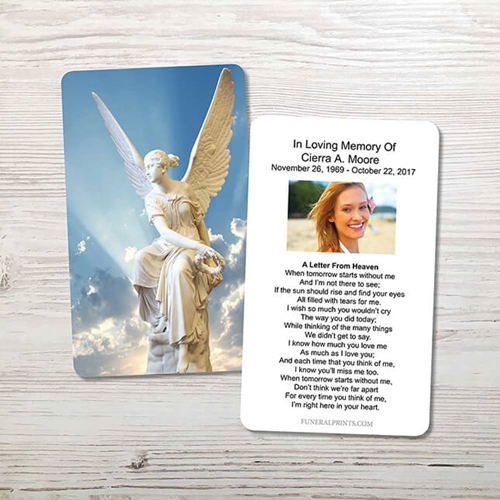 Picture of Angel 2 Memorial Card 