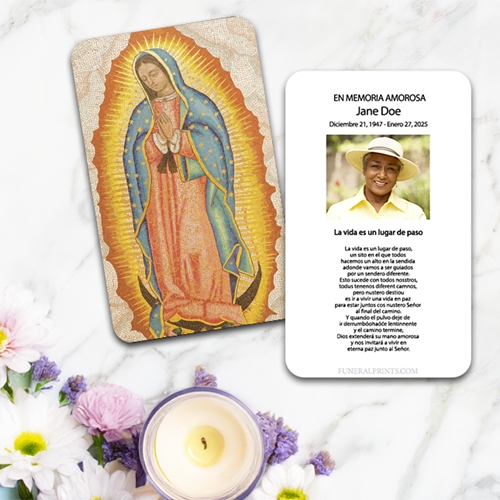 Show details for Guadalupe Spanish Prayer Card