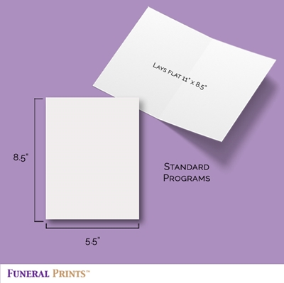 Show details for Still Waters Funeral Program 