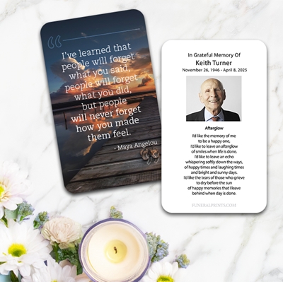 Show details for Never Forget Premium Prayer Card