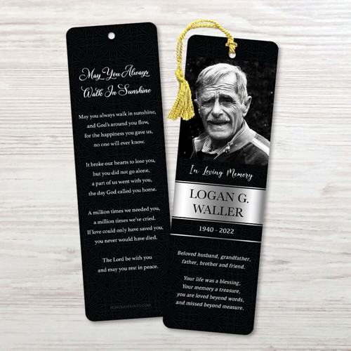 Picture of Black Silver Classic Bookmark