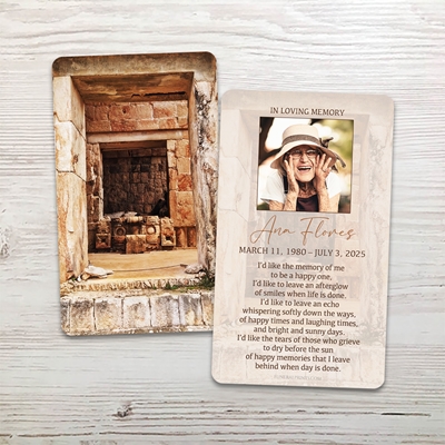 Show details for Kabah English Memorial Card