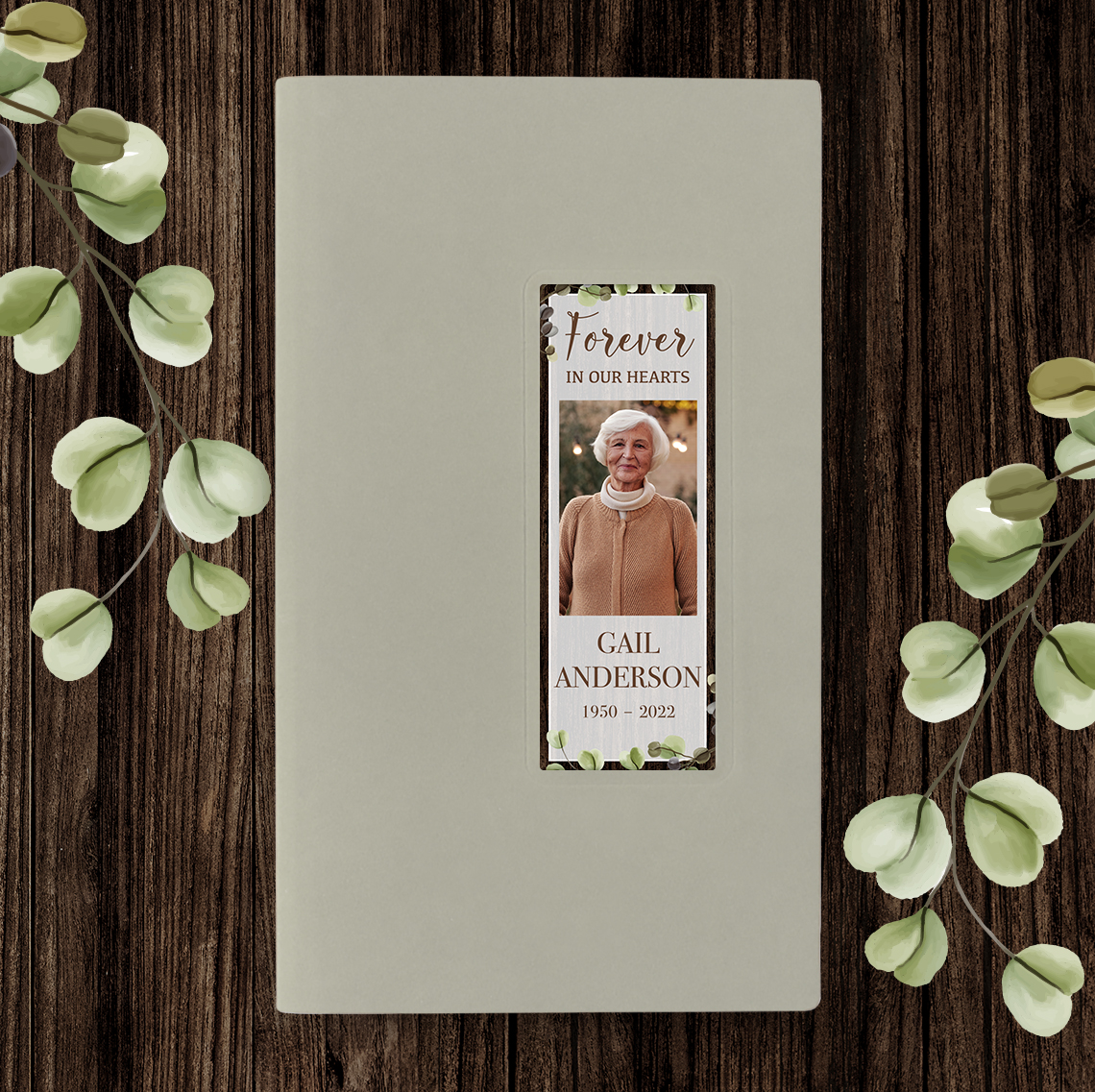 Show details for Rustic Gray Guest Book - Gray