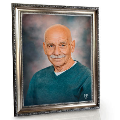 Show details for Framed Memorial Portrait - Stone Studio Background