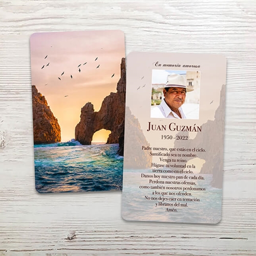 Show details for Cabo Spanish Memorial Card