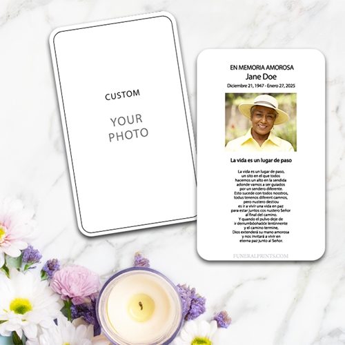 Show details for Custom Spanish Prayer Card