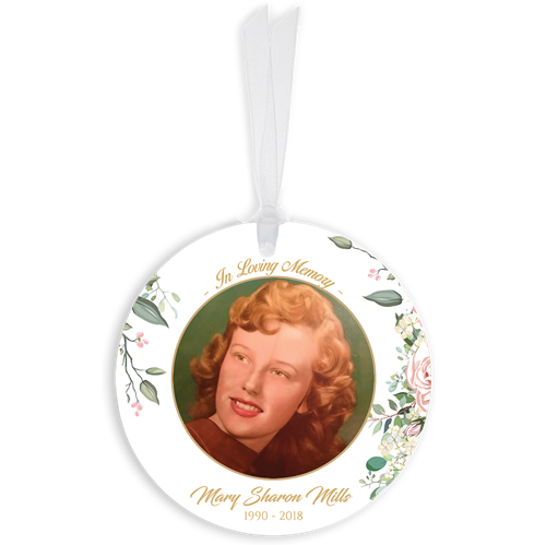 Show details for Floral Circle Ornaments