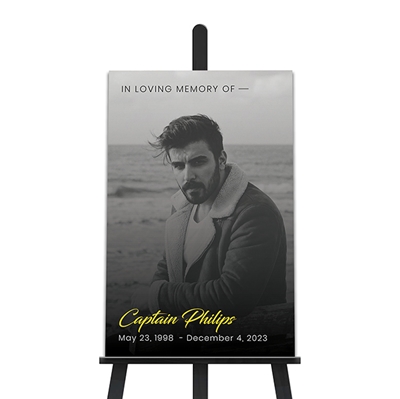 Show details for In Loving Memory Single Photo Poster