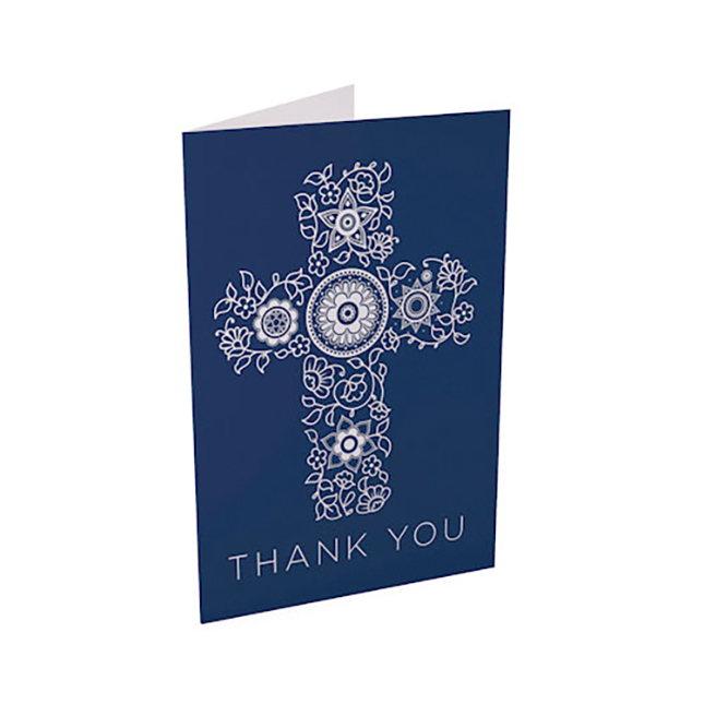 Show details for Elegant Cross Thank You Card