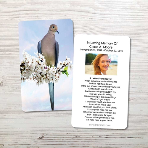 Picture of Dove Memorial Card