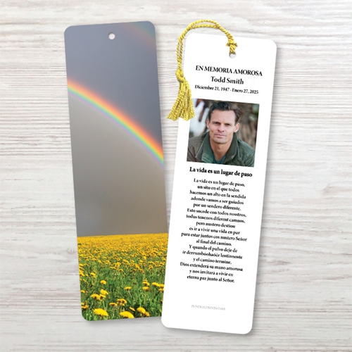 Show details for Rainbow Spanish Bookmark