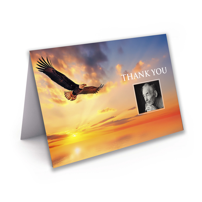 Show details for Eagle Thank You Card 