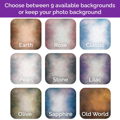 Show details for Framed Memorial Portrait - Curious Cat with Choice of Backgrounds