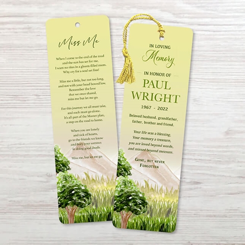 Show details for Tree Watercolor Bookmark