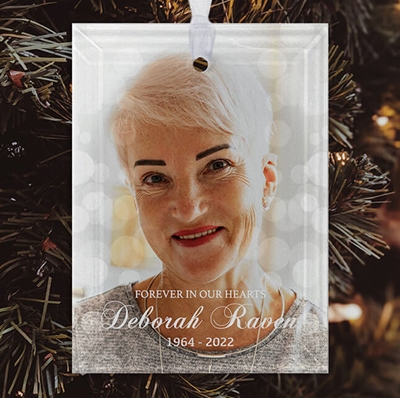 Show details for Bokeh Rectangle Ornament