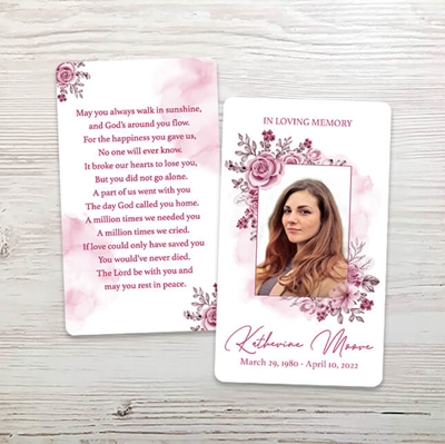 Show details for Pink Floral Memorial Package