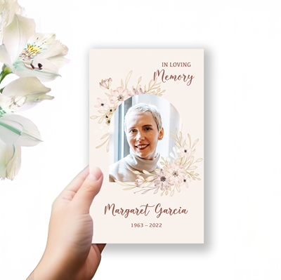 Show details for Multi Floral Border Trifold Program 