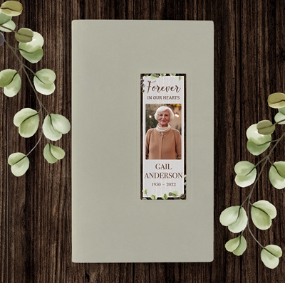 Show details for Rustic Gray Guest Book - Gray