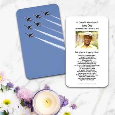Show details for United States Air Force Large Memorial Card (3" x 4.75")