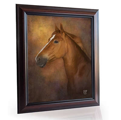 Show details for Framed Memorial Portrait - Horse with Choice of Backgrounds