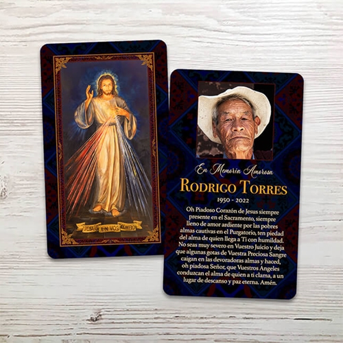 Show details for Jesus En Vos Confio Spanish Memorial Card