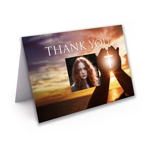 Show details for Cross in Hand Thank You Card