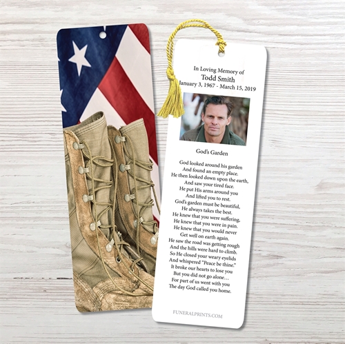 Picture of Flag & Boots Bookmark