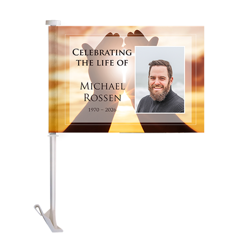 Show details for Cross in Hand Car Flag