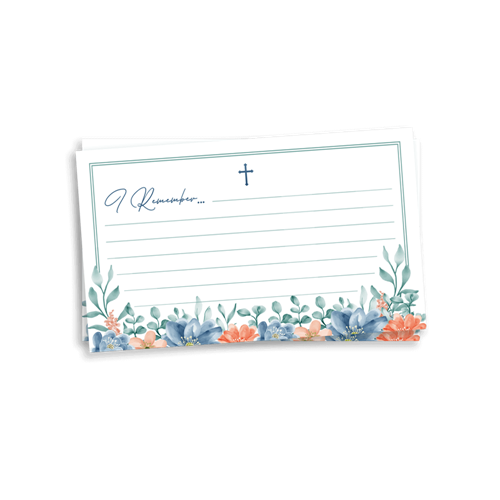 Show details for Multi Floral Religious Remember Card