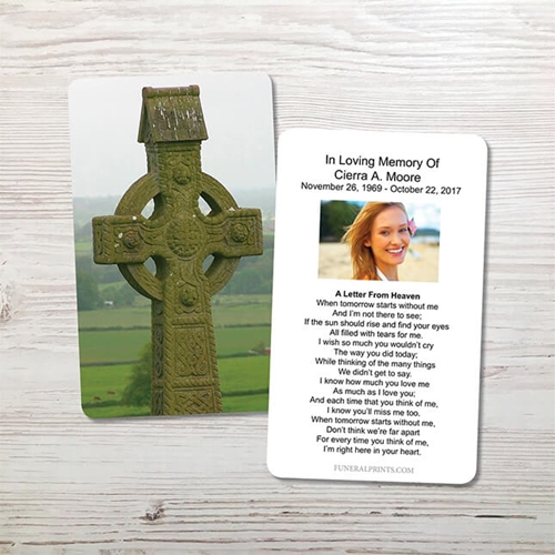 Picture of Celtic Cross Memorial Card