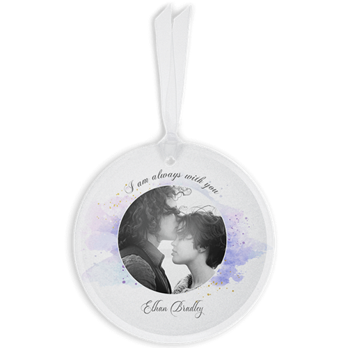 Show details for Watercolor Circle Ornament