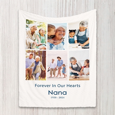 Show details for 6 Portrait Collage Blanket