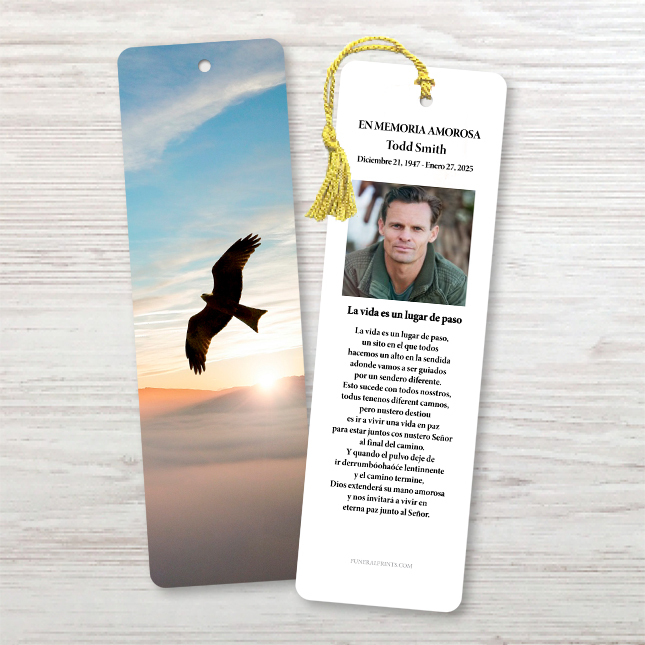 Show details for Sunrise Dove Spanish Bookmark
