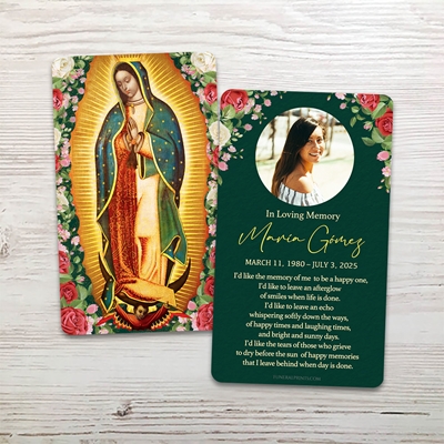 Show details for Guadalupe Rose English Memorial Card