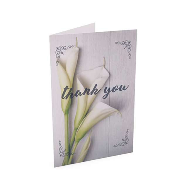 Show details for Lilies Thank You Funeral Card