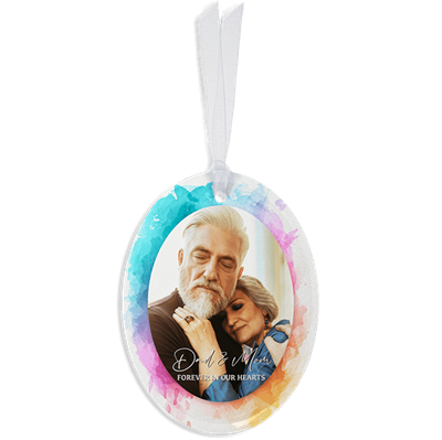 Show details for Vibrant Oval Ornament