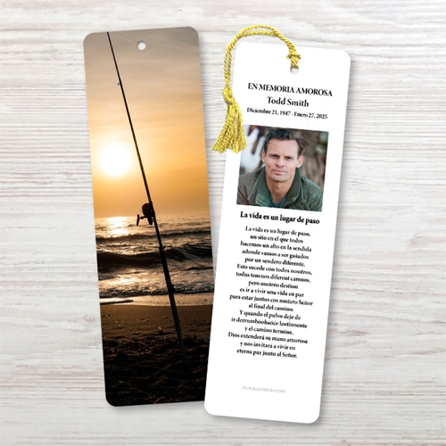 Show details for Fishing Pole Spanish Bookmark